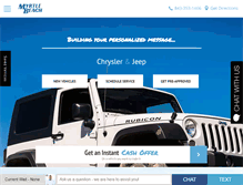Tablet Screenshot of myrtlebeachchryslerjeep.net